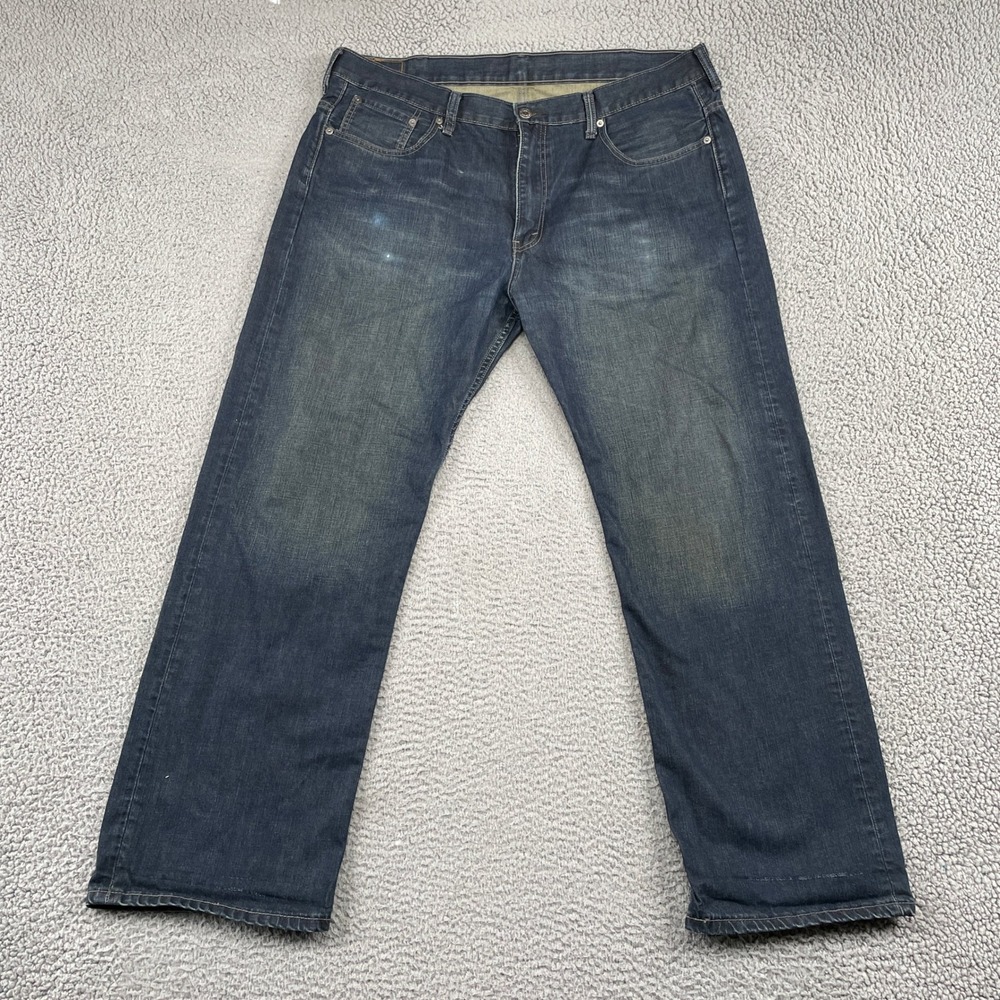 Levi's 569 Jeans Mens 38x32 Blue Loose Straight Leg Dark Wash Denim 100% Cotton